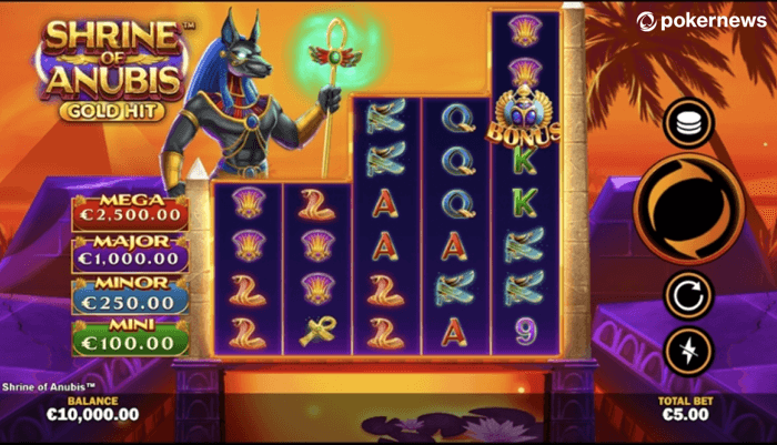 shrine of anubis slot game