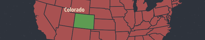 Colorado Online Poker Map